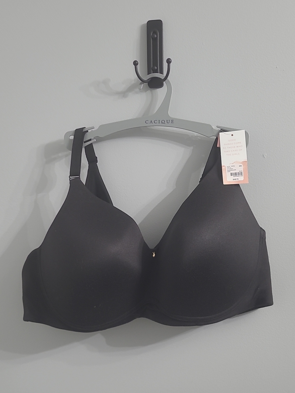 Cacique Black Smooth T-Shirt Bra